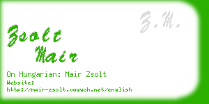 zsolt mair business card